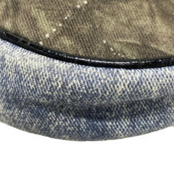 Christian Dior Saddle Pouch Handbag Denim Light Blue Navy Blue - Picture 9 of 12